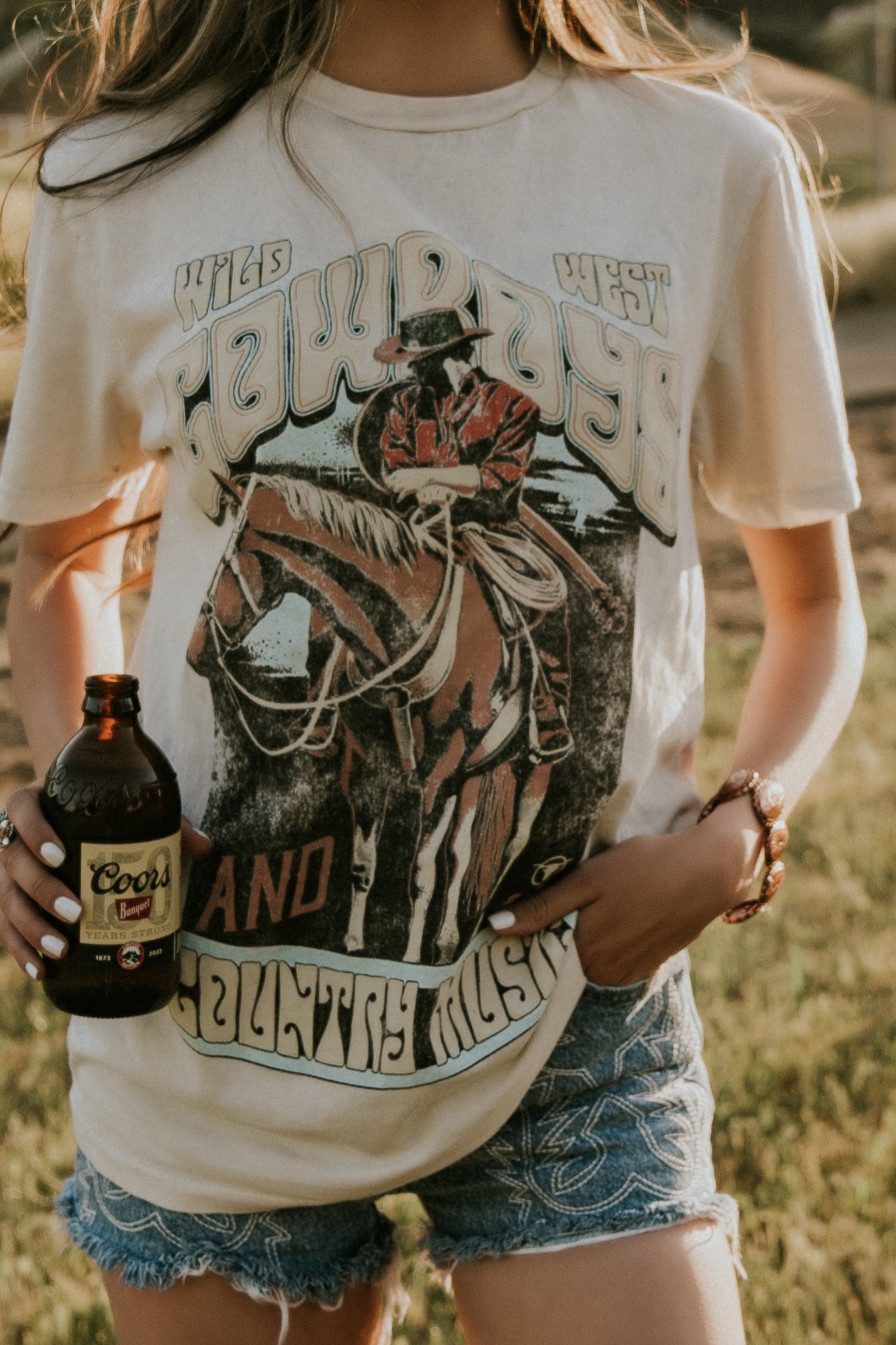 Cowboys & Country Music Graphic Top